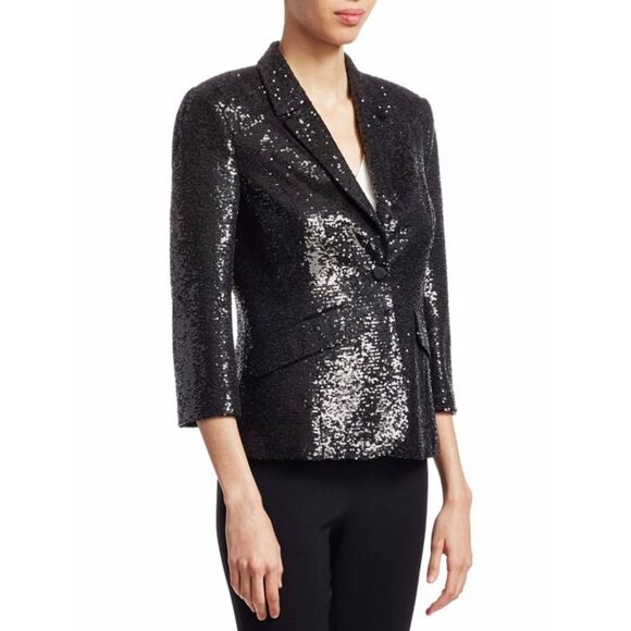 cinq a sept Jackets & Blazers - Stunning CINQ à SEPT “Jana” Sequin Evening Cropped Blazer/Jacket, Sz 0/2